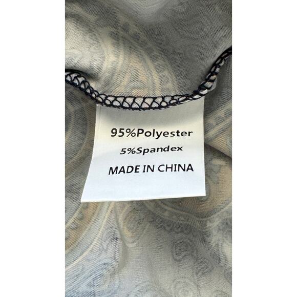 a Jesdani Women's Blouse Top Tunic Sz L. Paisley Henley NeckSuper Soft NWT - Picture 6 of 8